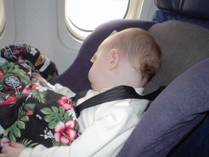 The trip to Nashville marked Nate's first time he had his own seat on the airplane. It appeared as though he was much more comfortable this time. It was also easier for Laura and me because it was a challenge to keep Nate comfortable on our laps for such a long flight.