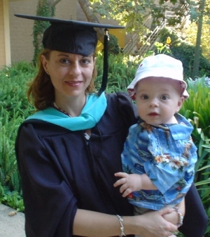 Laura and Nate the day she received her M.A. Degree in School Counseling
